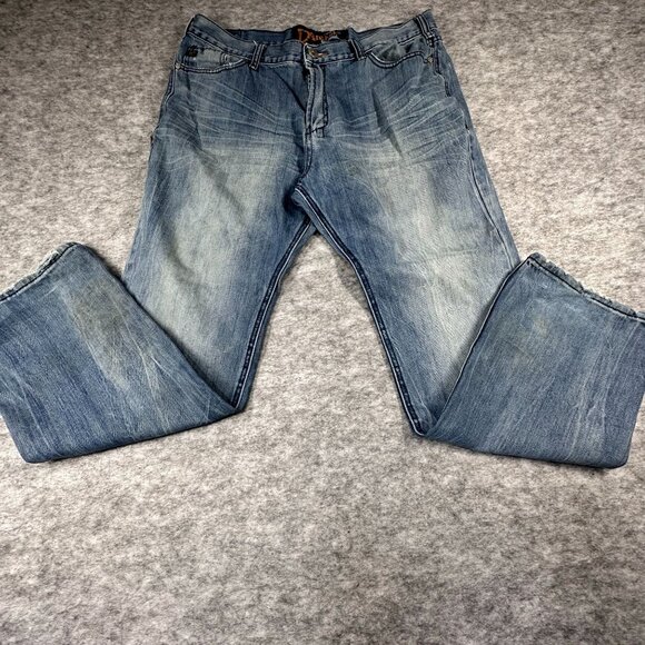 DO Denim Men's Distressed Vintage Jeans Size 36x32 - Picture 2 of 16